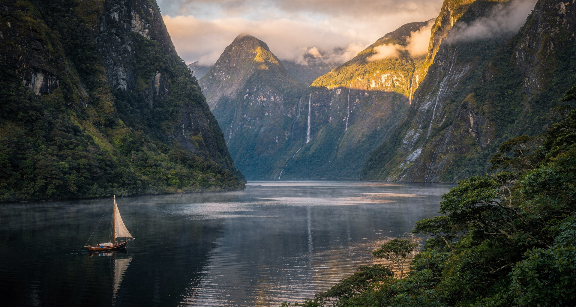 Fjordland Mist - Milford Sound, New Zealand